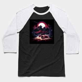 Drifting in the Moonlight by Sideways at Midnight Baseball T-Shirt